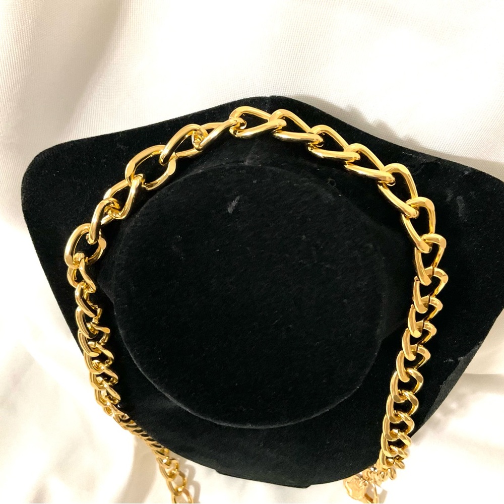 Gold Tone Multi Layer Chain Belt/necklace with Coins (New in Package) - Picture 4 of 7